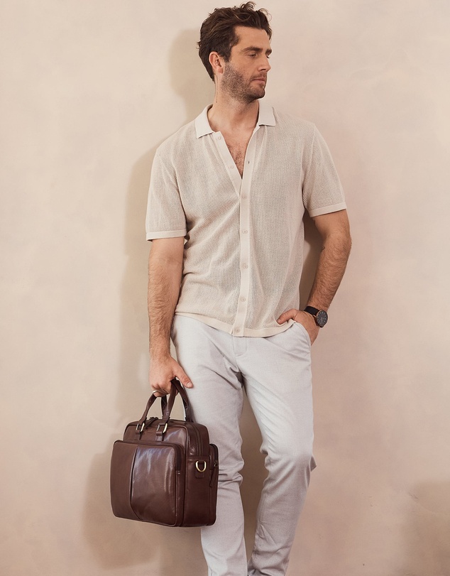 Pierre Cardin - Pierre Cardin Men's Rustic Business Computer Bag