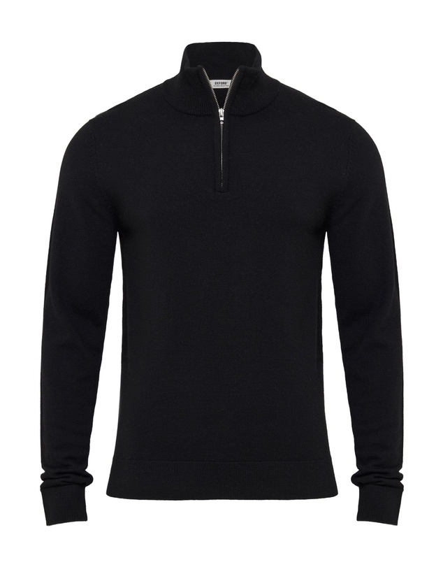 Oxford - Merino Zip-Neck Wool Pullover