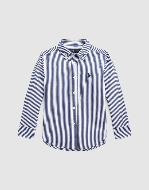 Polo Ralph Lauren - Striped Cotton Poplin Shirt - Kids - ICONIC EXCLUSIVE