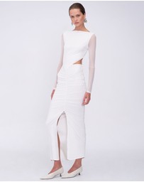 Suboo - Christy Mesh Ruched Front Maxi