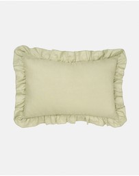 Linen House - Nimes Pure Linen Ruffle Filled Cushion