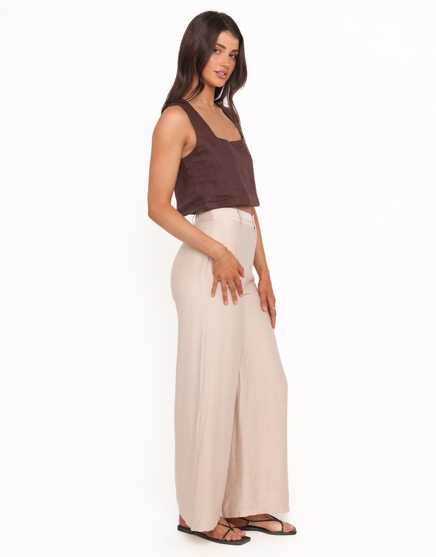 Petal & Pup - Lauren Wide Leg Pant - Beige