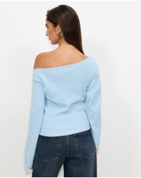 Dazie - Marnie Off The Shoulder Knit Top
