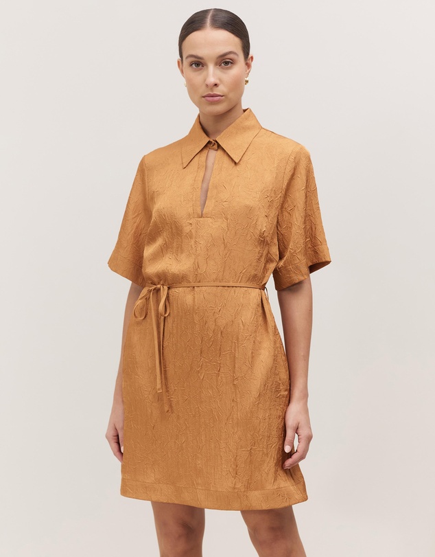 Minima Esenciales - Roma Crinkle Shirt Dress