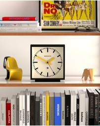 Newgate - Newgate Amp Mantel Clock Black With Yellow Hands