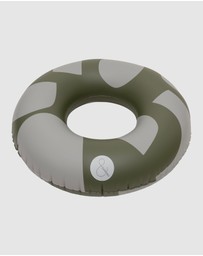 &Sunday - Playful Oversized Inflatable Pool Tube Float- Olive