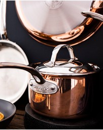 Chasseur - Escoffier Induction Saucepan with Handle 20 x 12cm - Copper