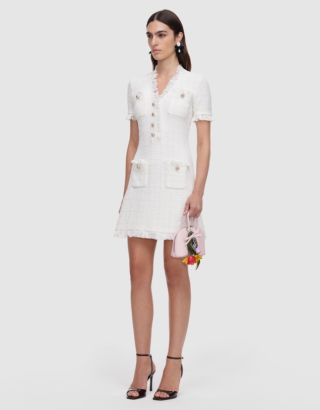 Self Portrait - Textured Knit Mini Dress