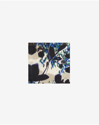 Calibre - Autumn Leaves Pocket Square Blue Combo