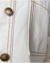 Dazie - Balmy Nights Short Sleeve Denim Overshirt