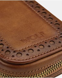 Wolf - WOLF Brogue Double Watch Zip Pouch