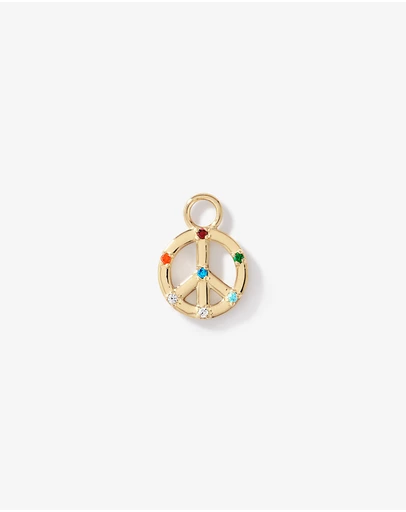 Michael Hill - Peace Earring Charm in 18Kt Vermeil with Cubic Zirconia