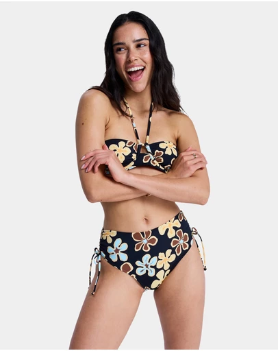 Roxy - Womens Nostalgic Feel Mid Waist Clessic Bikini Bottom