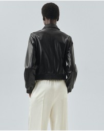 M.N.G - 100% Leather Bomber Jacket