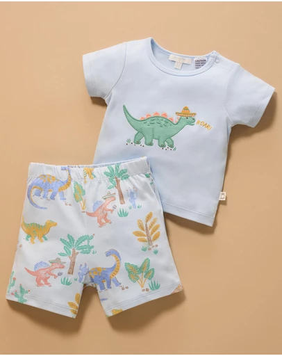 Purebaby - Short Sleep Pyjama Set -Kids-Babies