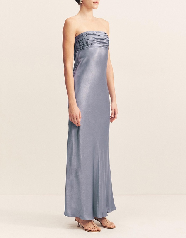 Shona Joy - La Lune Strapless Ruched Bodice Maxi Dress