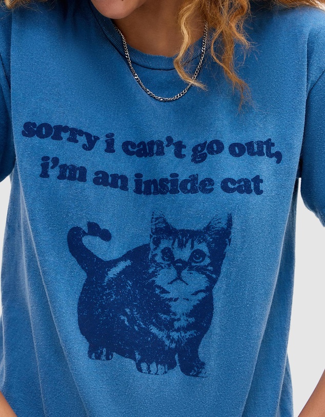 BDG By Urban Outfitters - BDG Inside Cat Relaxed T-Shirt