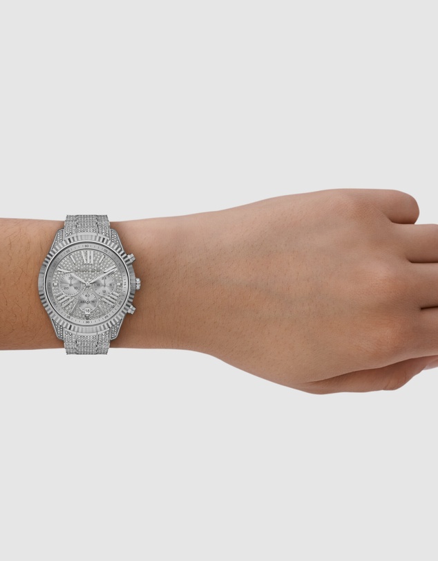 Michael Kors - Lexington Silver Chronograph Watch
