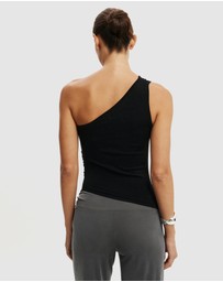 Cotton On - Stud Trim Asymmetrical Knit Top