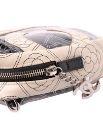 Pre-Loved by Azura Reborn - Pre-Loved Coated Canvas Camellia Logo Camera Bag