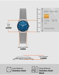 Skagen - Grenen Lille Solar Powered Silver Tone Analogue Watch