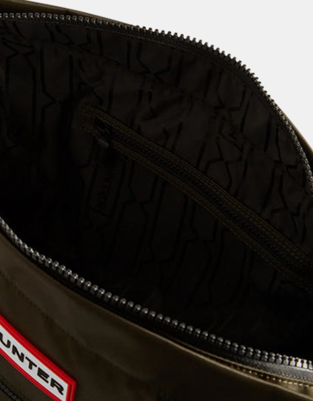 Hunter - Nylon Midi Topclip Tote - Dark Olive