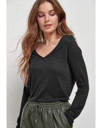 NEXT - Slouch V-Neck Long Sleeve T-Shirt
