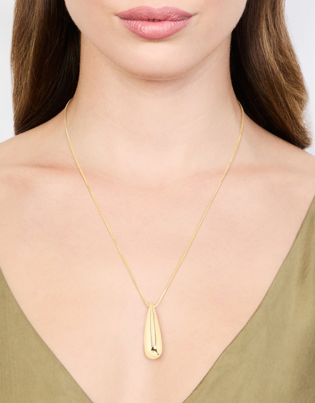 Lovisa - Gold Plated Teardrop Pendant Necklace