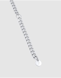 Elli Jewelry - Necklace Curb Y-Chain Layerlook Adjustable in 925 Sterling Silver
