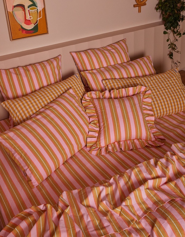 Mosey Me - Sunrise Stripe Flat Sheet
