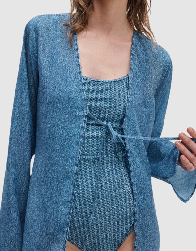 rag & bone - rb Miramar Crinkle Cover Up Top
