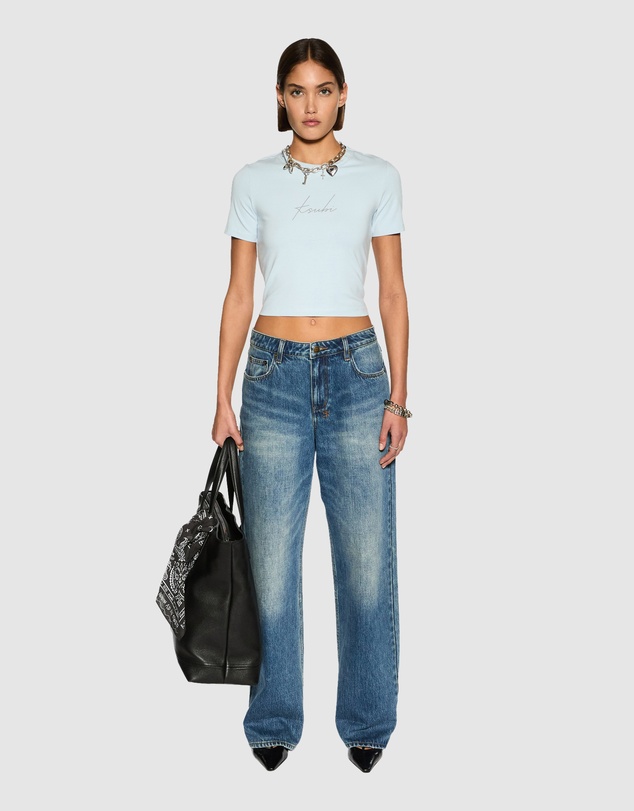 Ksubi - MONIKER BABY TEE SKY