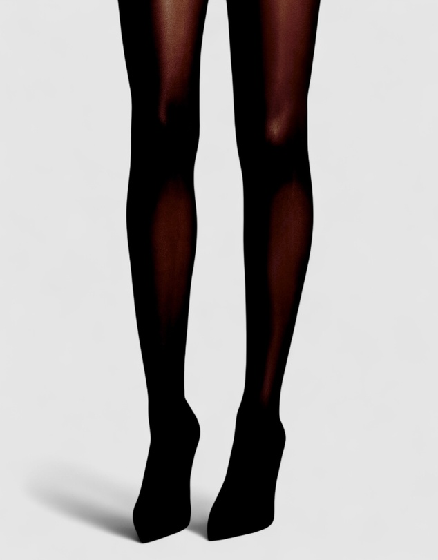 High Heel Jungle - Satellite Crystal Back Seam Opaque Tights