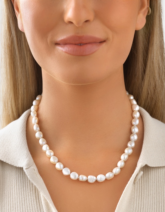 Michael Hill - Baroque Pearl Necklace in 10kt Yellow Gold