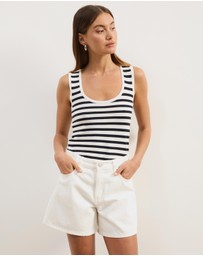 Atmos&Here - Kennedi Stripe Knit Tank
