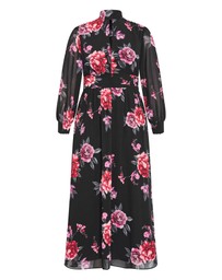 City Chic - Alexandra Print Maxi Dress