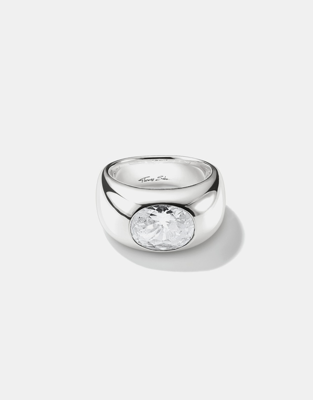 THOMAS SABO - THOMAS SABO Ring with White Zirconia Centre Stone