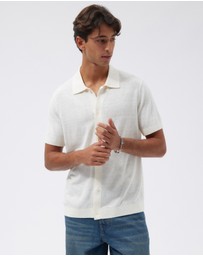 AERE - Linen Blend Knit Shirt
