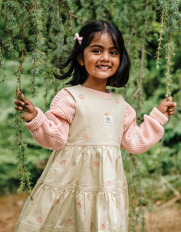 Kynd Baby - Denim Dress in Denim Floral