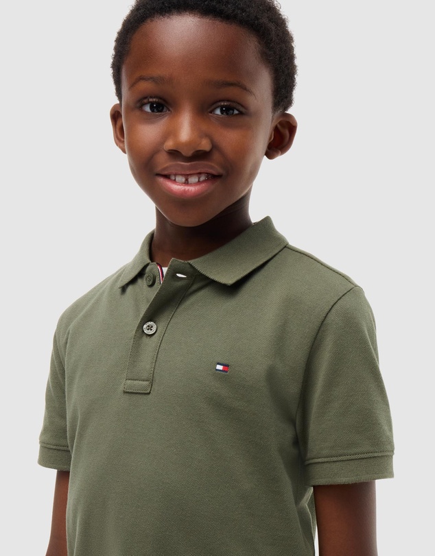 Tommy Hilfiger - Boys 8-16 Essential Flag Embroidery Regular Fit Polo - Teens