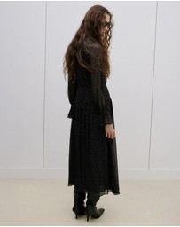 M.N.G - Gathered Turtleneck Dress