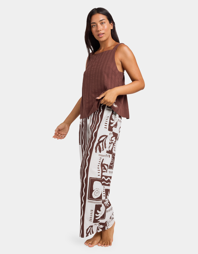 Roxy - Womens Cowrie Elastic Waist Pants