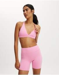 Cotton On Body Active - Ultra Soft Deep Plunge Cross Back Crop