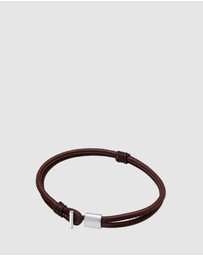 Kuzzoi - ICONIC EXCLUSIVE - Leather Cord Bracelet with Sterling Silver Hook