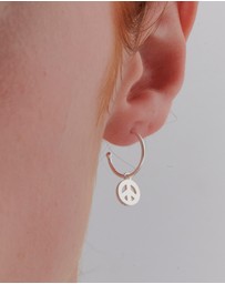 Karen Walker - Peace Hoop Earrings