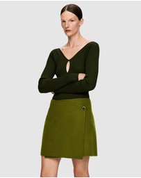 ARKET - Double Wool-Blend Skirt