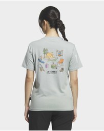 adidas Performance - XPLORIC POLYGIENE GRAPHIC T-SHIRT Womens