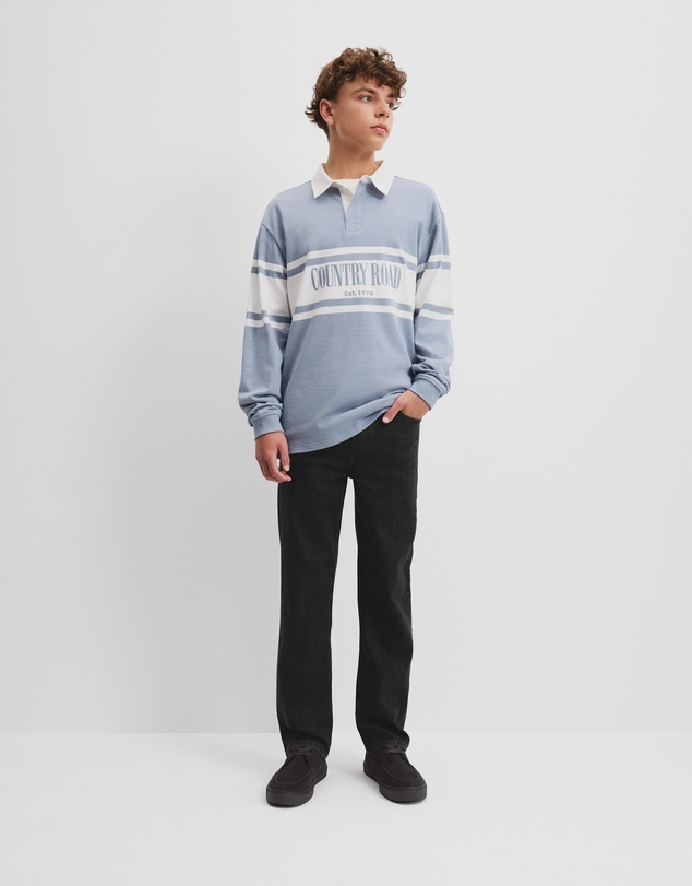 Country Road - Teen Australian Cotton Panelled Rugby Shirt