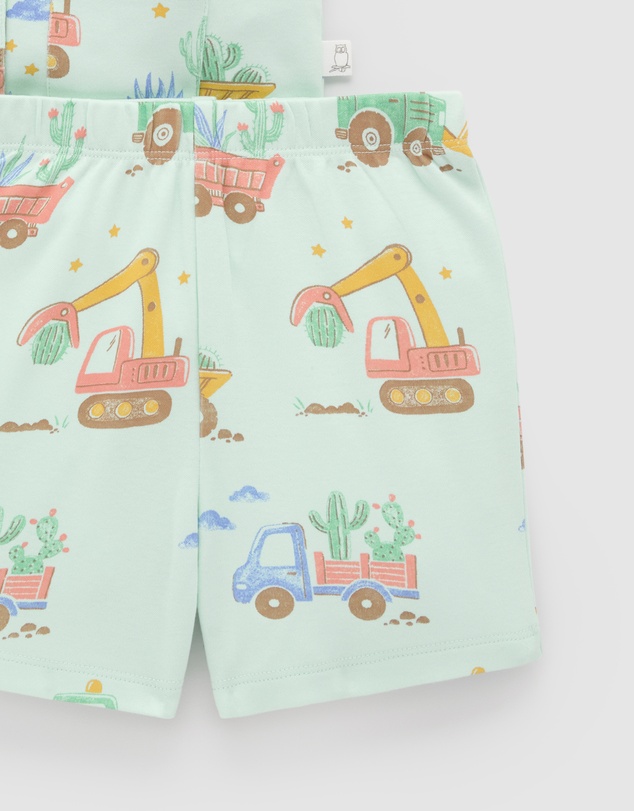Purebaby - Button Up Sleep Pyjama Set -Kids-Babies