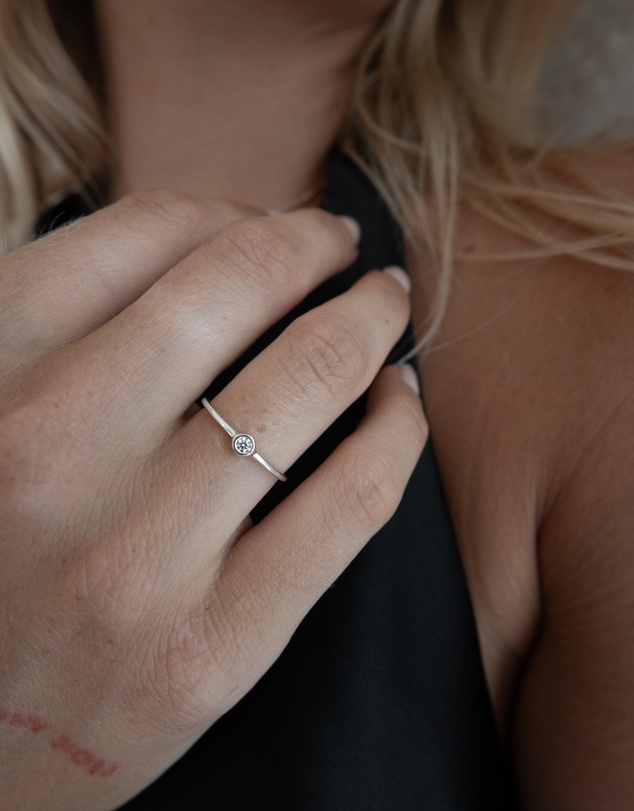 Luna Rae - Sterling Silver - Diamond Sky Ring